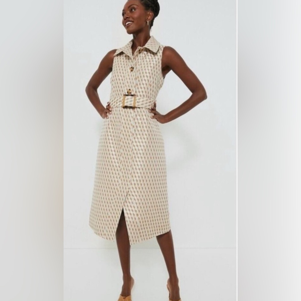 NWT Tuckernuck Ocean Spray Cheyenne Dress button belt XS